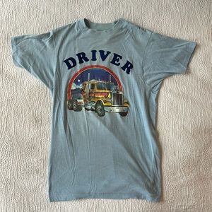 Driver Velvet letters Vintage T-shirt